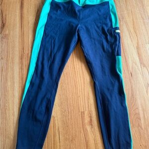 Athletic Works Navy and Teal Leggings